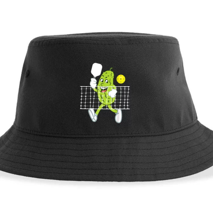 Pickle Playing Pickleball Funny Pickleball Paddleball Sustainable Bucket Hat