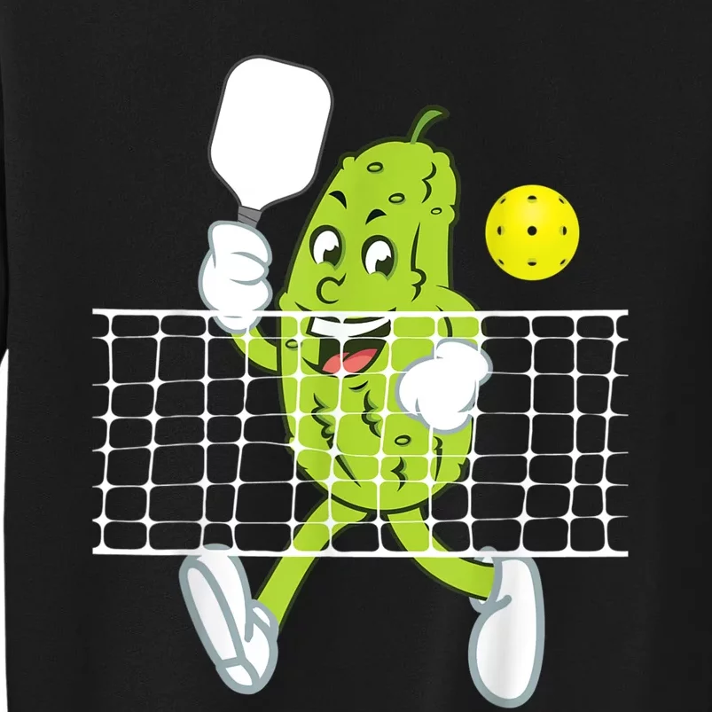 Pickle Playing Pickleball Funny Pickleball Paddleball Tall Sweatshirt