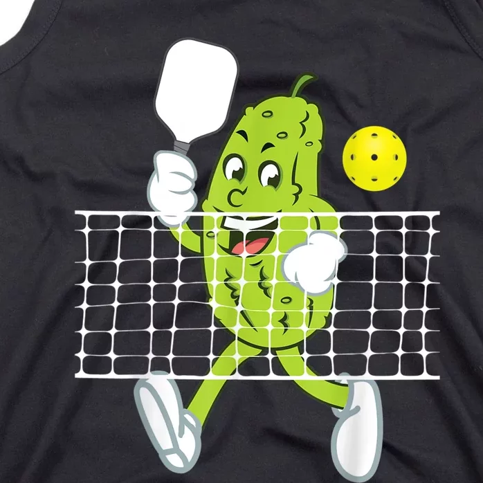 Pickle Playing Pickleball Funny Pickleball Paddleball Tank Top