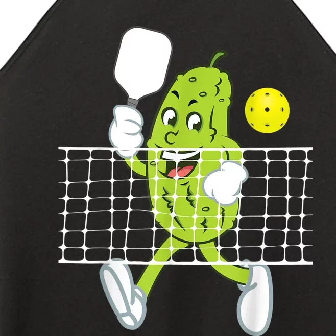 Pickle Playing Pickleball Funny Pickleball Paddleball Women’s Perfect Tri Rocker Tank