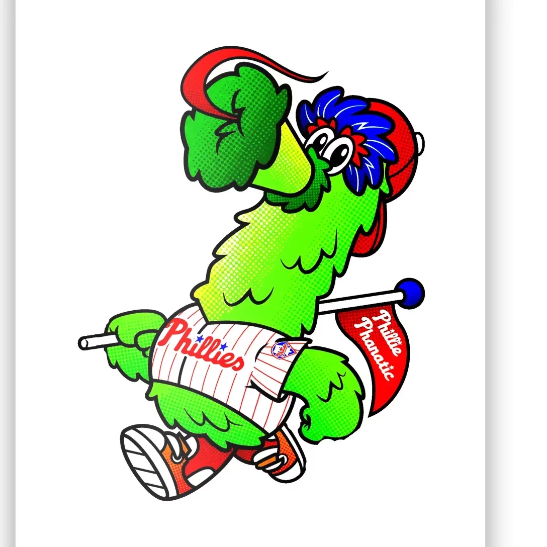 Phillie Phanatic Philadelphia Phillies Est 1883 Baseball Lover Trending For Base Poster