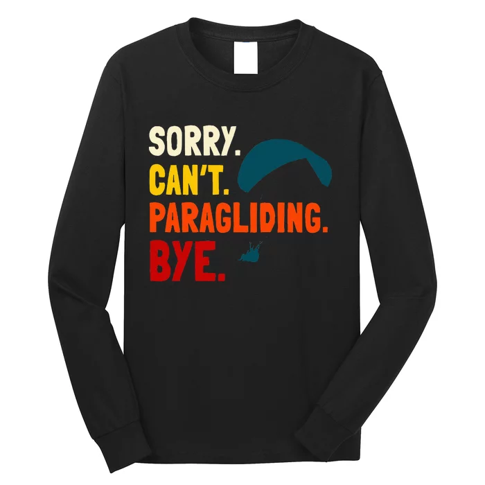 Paragliding Parachute Paragliders Paramotor Skydiving Long Sleeve Shirt