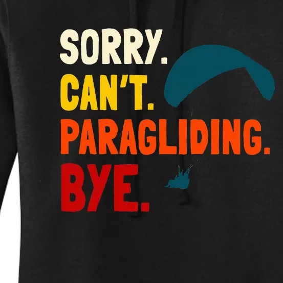 Paragliding Parachute Paragliders Paramotor Skydiving Women's Pullover Hoodie