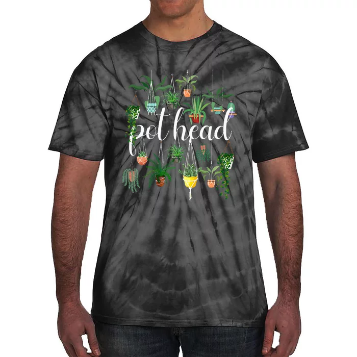 Potted Plant Pot Head Tie-Dye T-Shirt