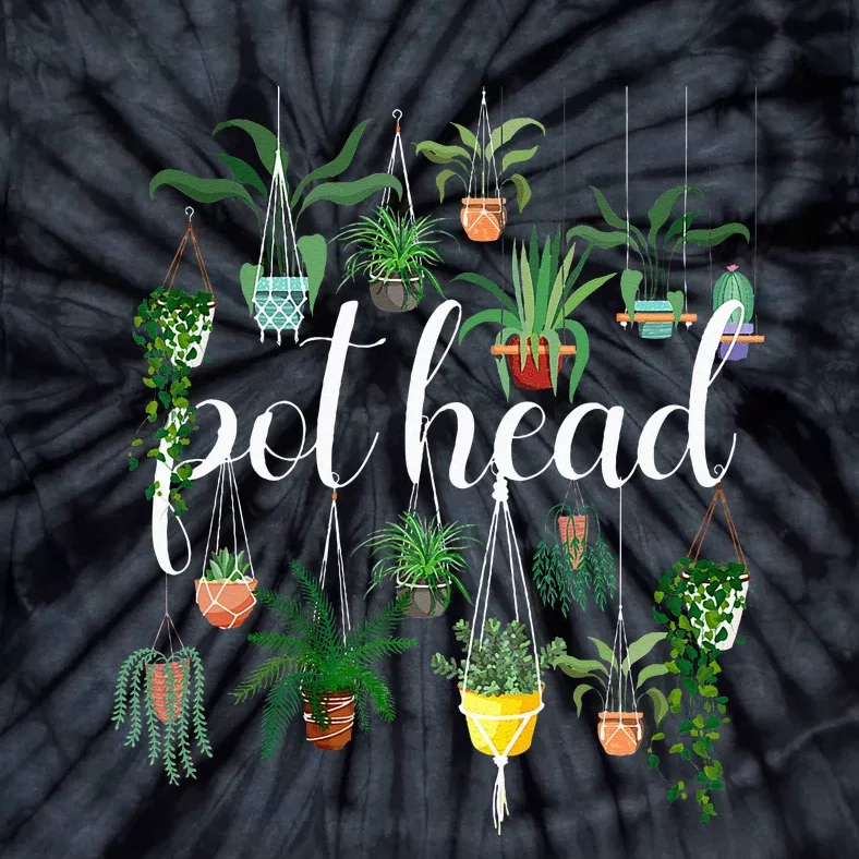 Potted Plant Pot Head Tie-Dye T-Shirt