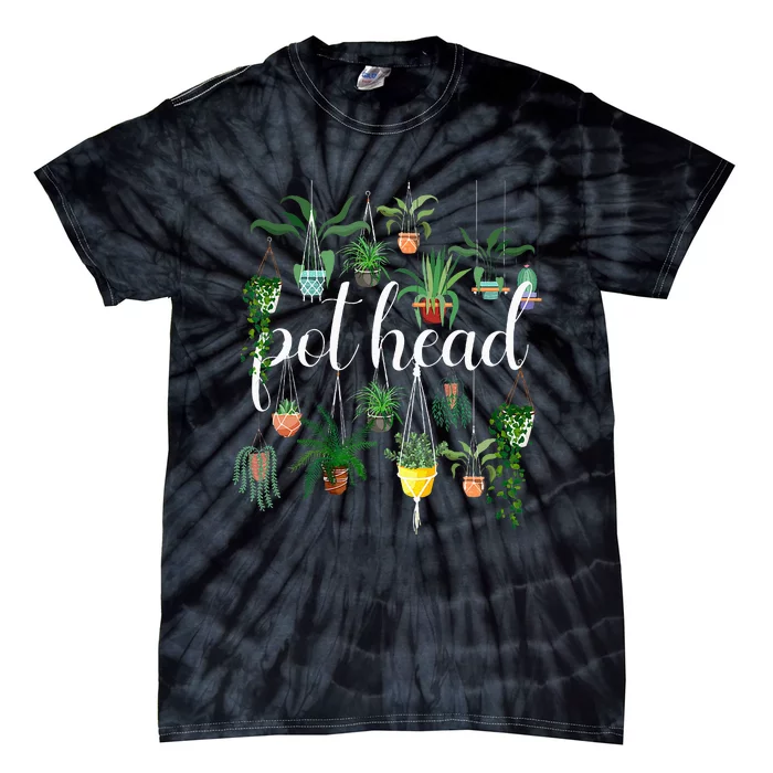 Potted Plant Pot Head Tie-Dye T-Shirt