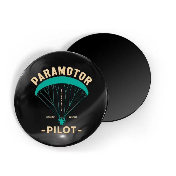 Paramotor Pilot Powered Paragliding Magnet