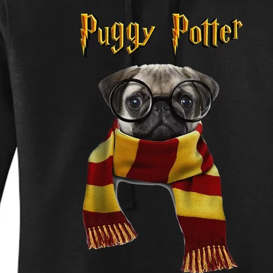 Puggy Potter Pug Lover Pug Funny Pug Women's Pullover Hoodie