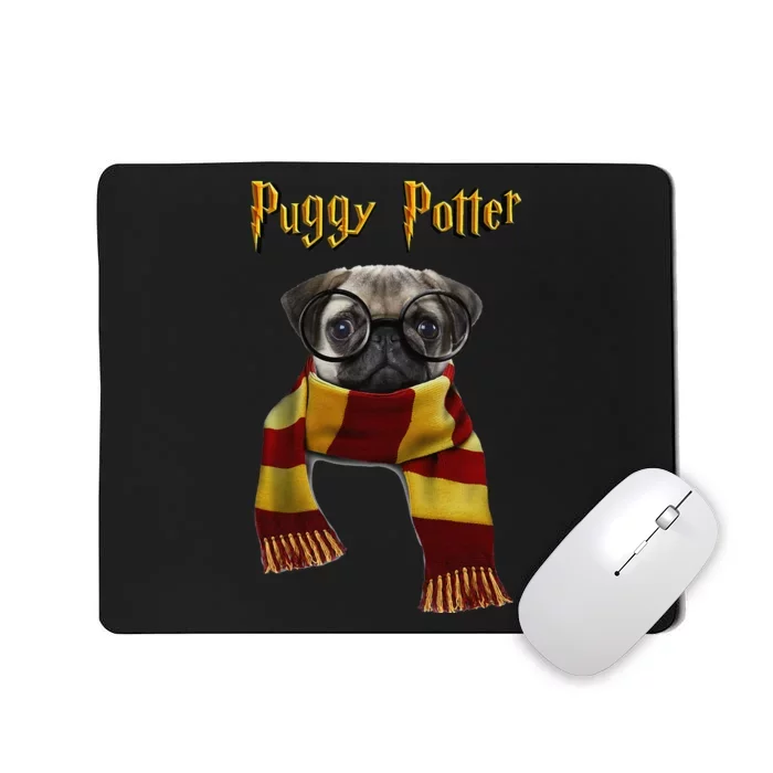 Puggy Potter Pug Lover Pug Funny Pug Mousepad