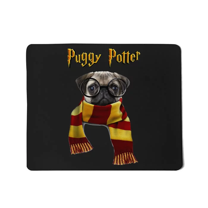 Puggy Potter Pug Lover Pug Funny Pug Mousepad