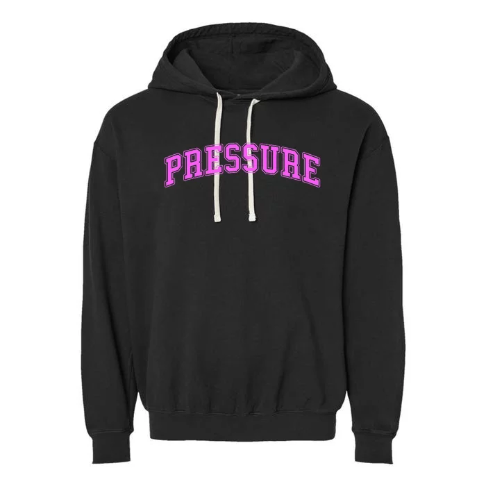 Pink Pressure Pink Color Graphic Garment-Dyed Fleece Hoodie