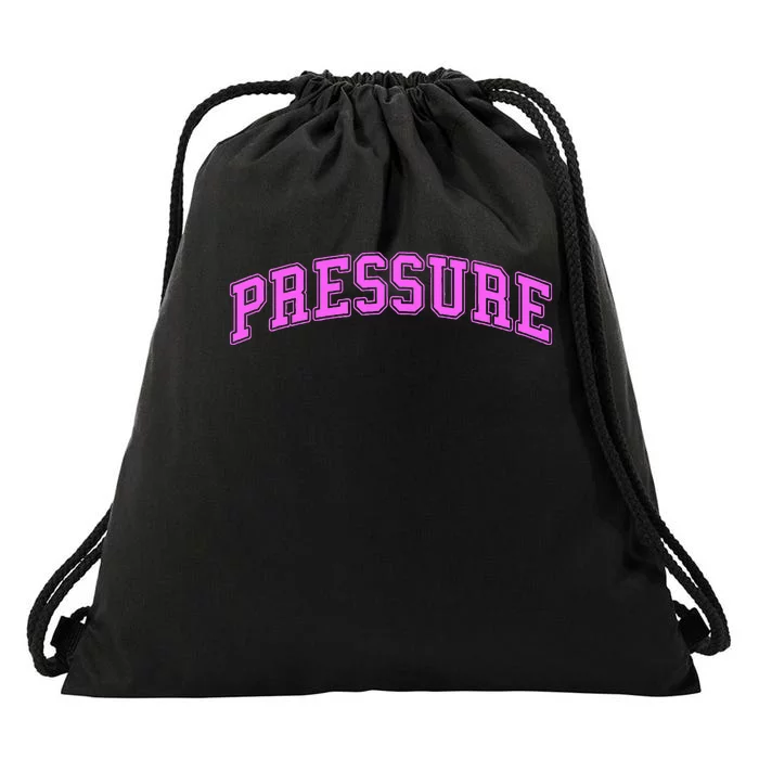 Pink Pressure Pink Color Graphic Drawstring Bag