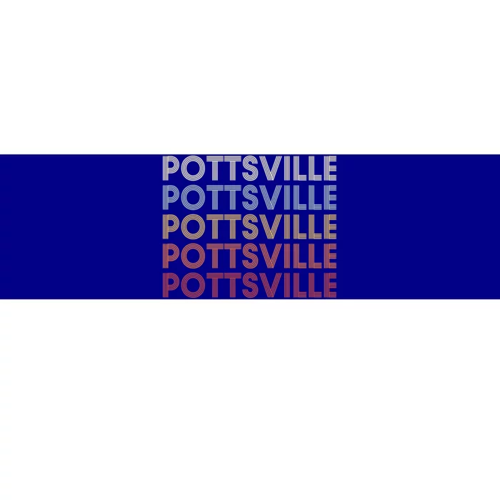 Pottsville Pennsylvania Pottsville Pa Retro Vintage Text Gift Bumper Sticker