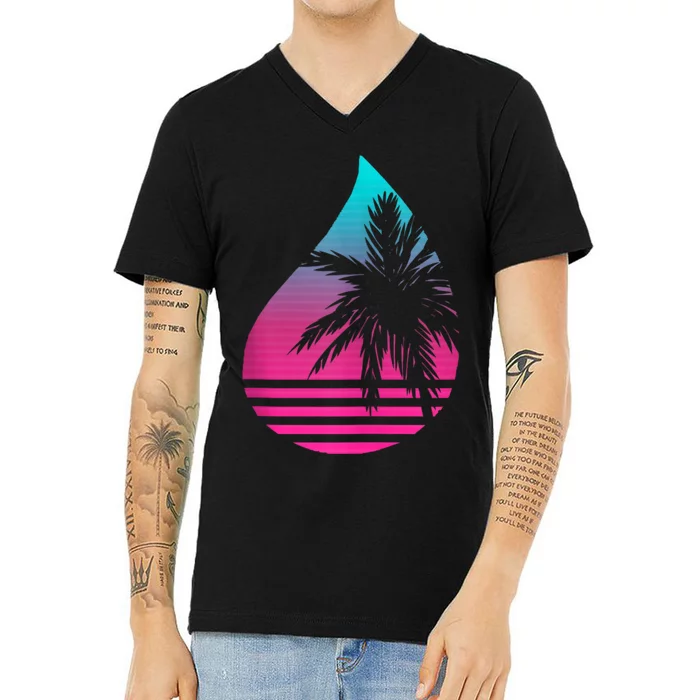 Perspiring Palm V-Neck T-Shirt