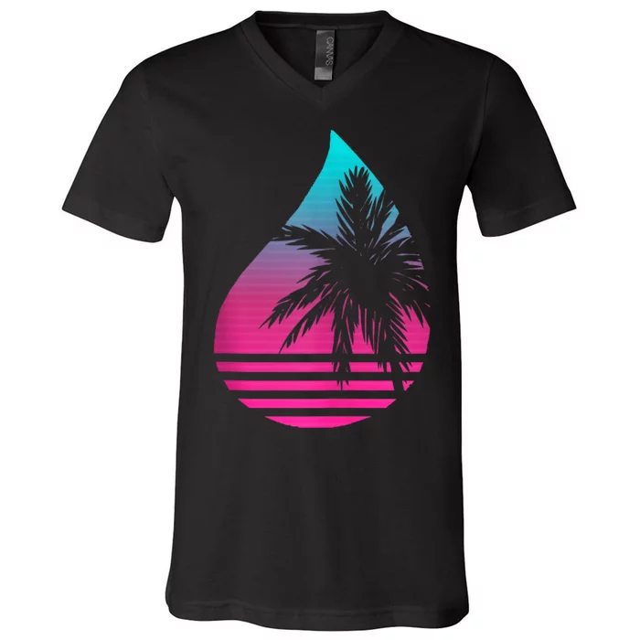 Perspiring Palm V-Neck T-Shirt