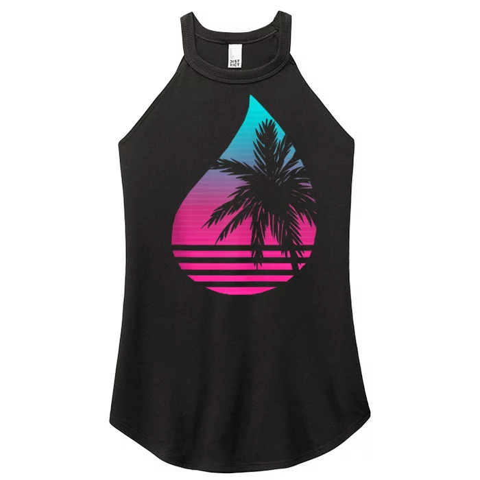 Perspiring Palm Women’s Perfect Tri Rocker Tank