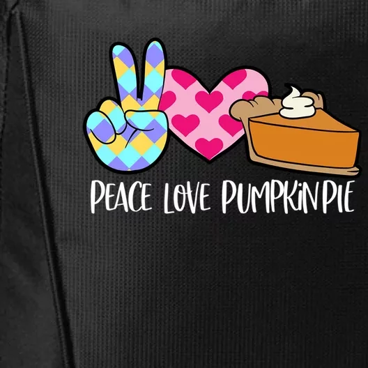 Pumpkin Pie Peace Love Halloween Gift City Backpack