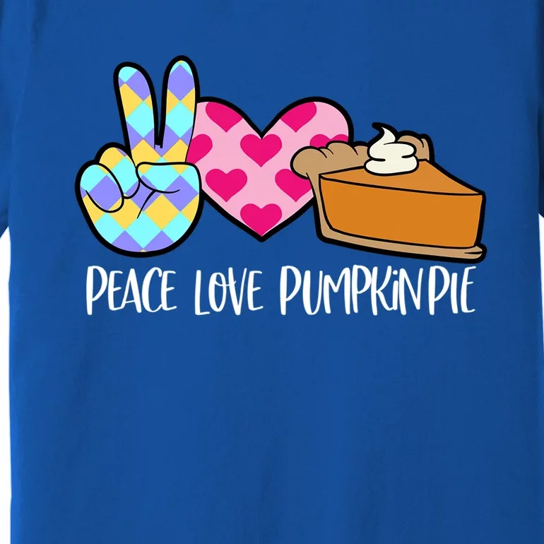 Pumpkin Pie Peace Love Halloween Gift Premium T-Shirt