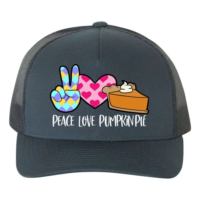 Pumpkin Pie Peace Love Halloween Gift Yupoong Adult 5-Panel Trucker Hat