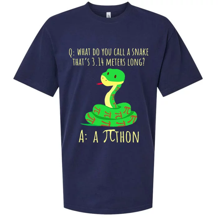 Python Pithon Pi Symbol Funny Math Teacher Pi Day Sueded Cloud Jersey T-Shirt