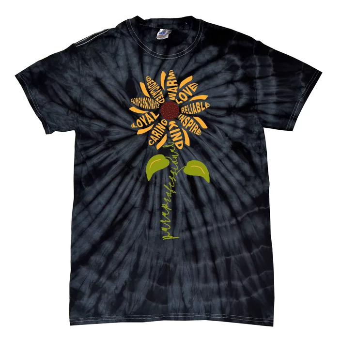 Para professional Paraeducator Teacher Sunflower Tie-Dye T-Shirt