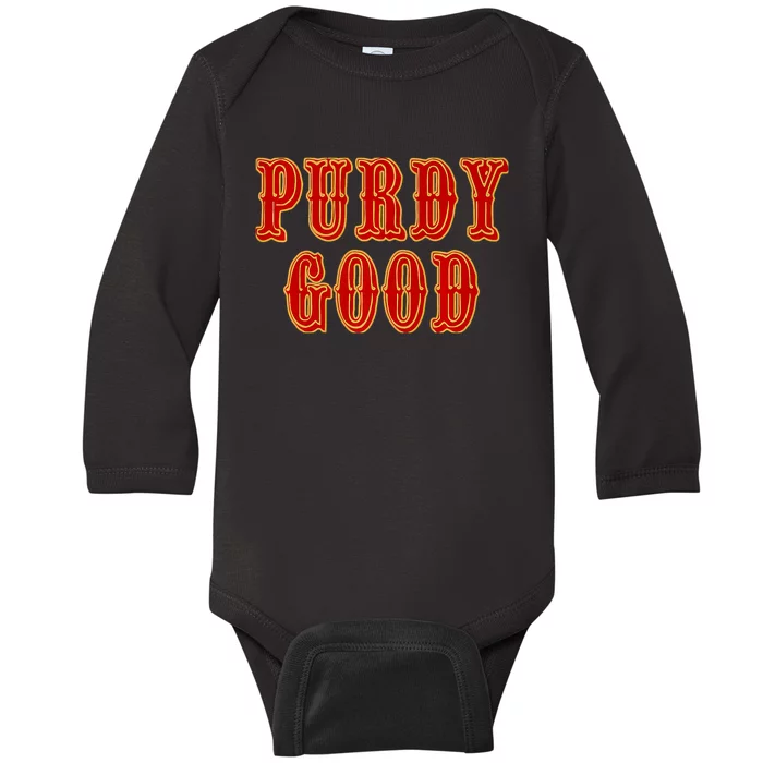 Purdy Purdy Purdy Good Football Quarterback B_rock Purdy Baby Long Sleeve Bodysuit