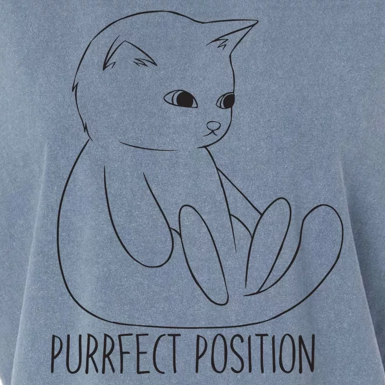 Purrfect Position Garment-Dyed Women's Muscle Tee