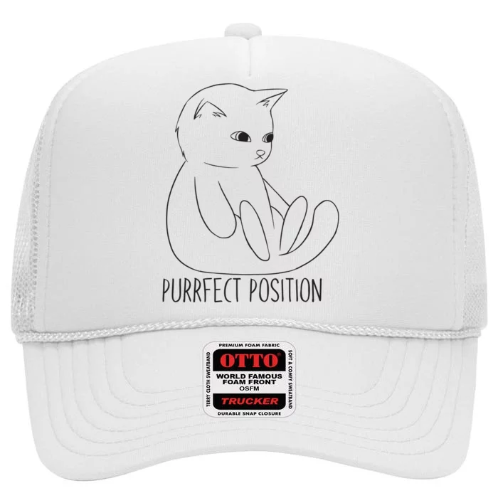 Purrfect Position High Crown Mesh Trucker Hat