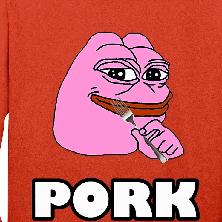 Pork Pepe Pond0x Pondx Pondcoin Pndc Crypto Pauly0x Pond Tall Long Sleeve T-Shirt