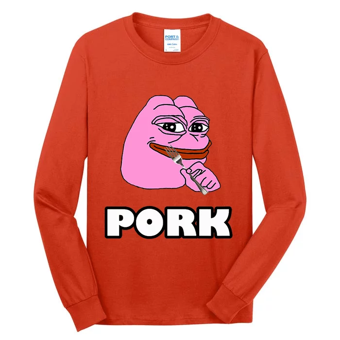 Pork Pepe Pond0x Pondx Pondcoin Pndc Crypto Pauly0x Pond Tall Long Sleeve T-Shirt