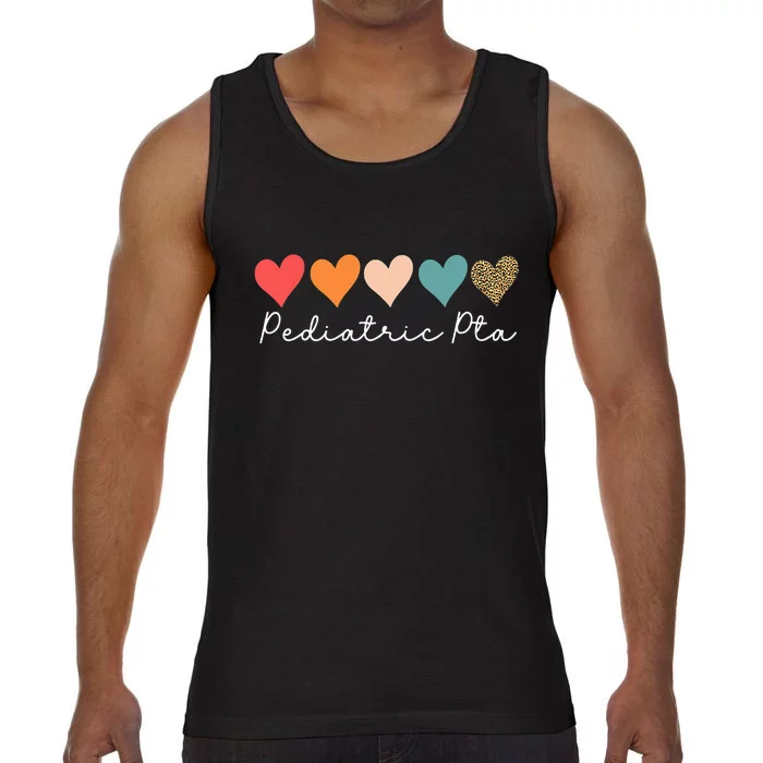 Pediatric PTA Physical Therapy Therapist Assistant Rainbow Comfort Colors® Tank Top