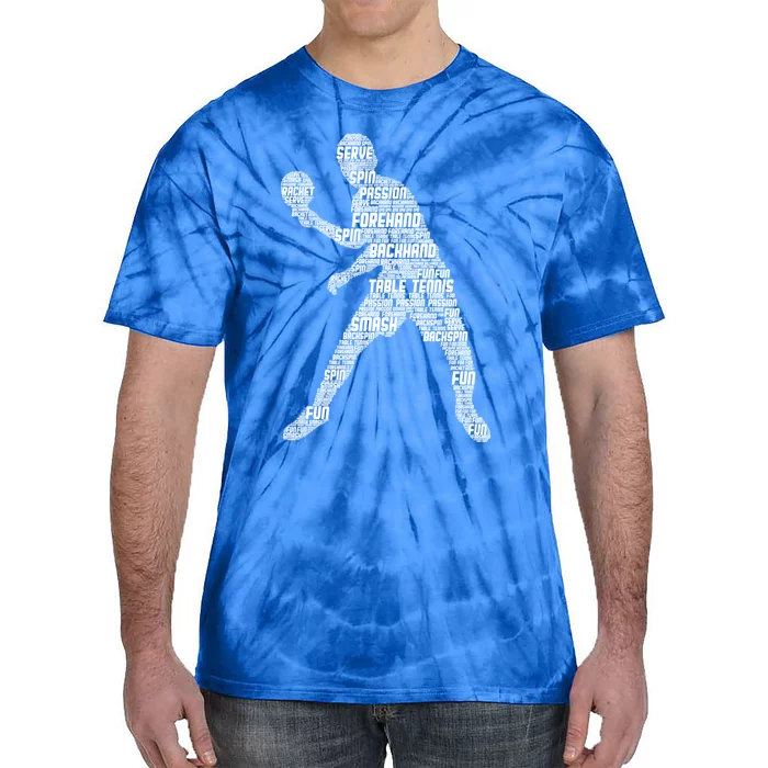 Ping Pong Player Table Tennis Cute Gift Tie-Dye T-Shirt