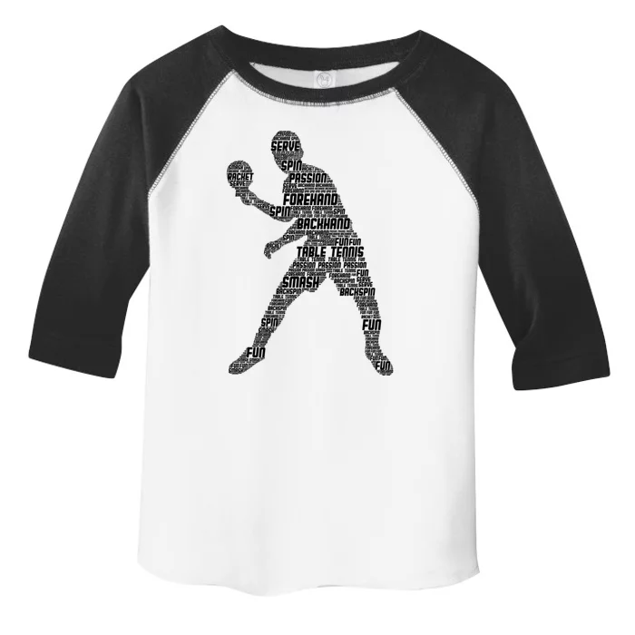 Ping Pong Player Table Tennis Cute Gift Toddler Fine Jersey T-Shirt