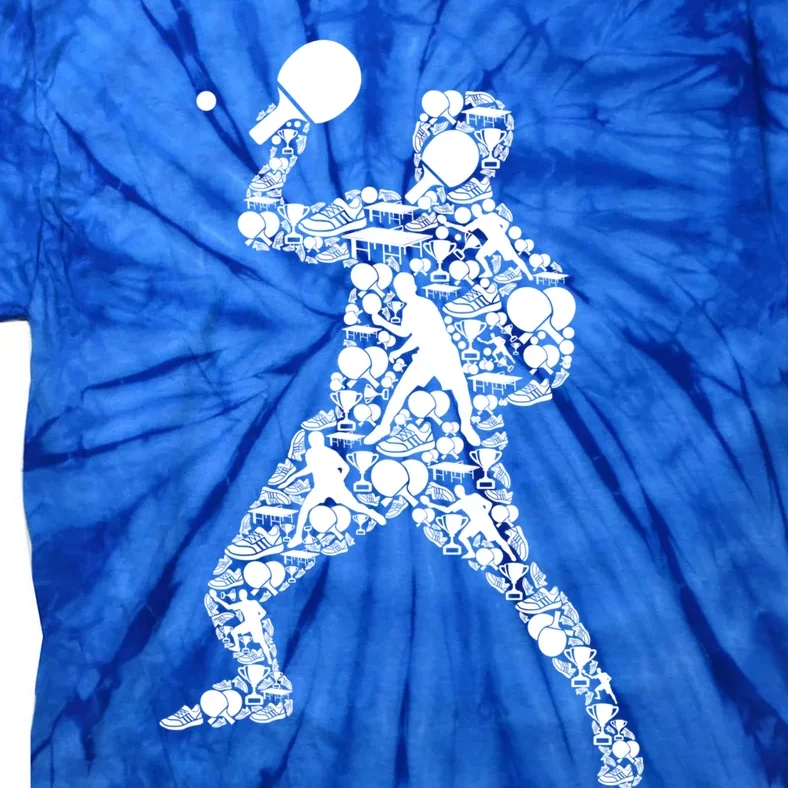 Ping Pong Player Table Tennis Gift Tie-Dye T-Shirt