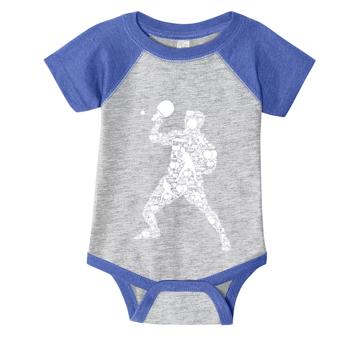 Ping Pong Player Table Tennis Gift Infant Baby Jersey Bodysuit