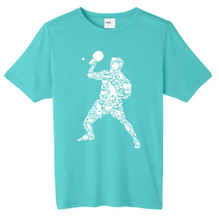 Ping Pong Player Table Tennis Gift ChromaSoft Performance T-Shirt