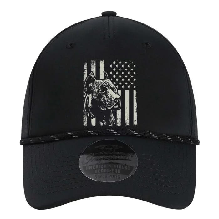 Proud Patriotic Pit Bull Owner Lover American Flag Performance The Dyno Cap