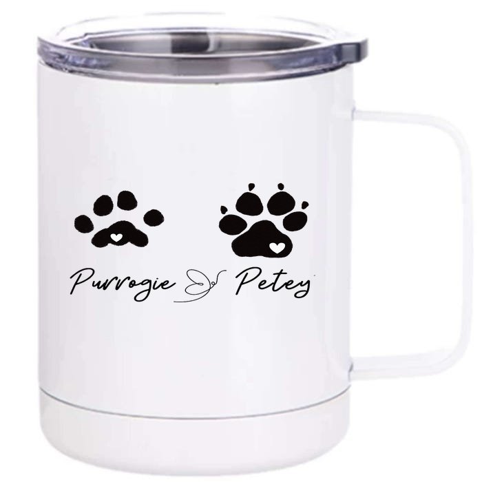 Paw prints Front & Back 12oz Stainless Steel Tumbler Cup