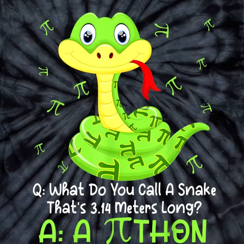 Python Pithon Pi Symbol Funny Math Teacher Pi Day Tie-Dye T-Shirt