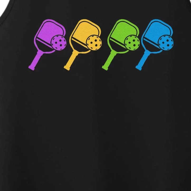 Pickleball Player Paddleball Sport And Pickleball Performance Tank