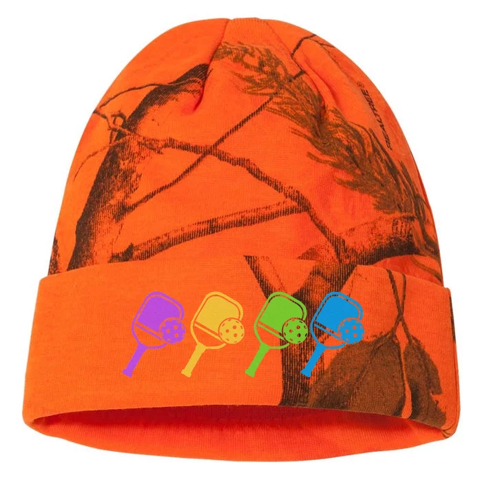 Pickleball Player Paddleball Sport And Pickleball Kati - 12in Camo Beanie