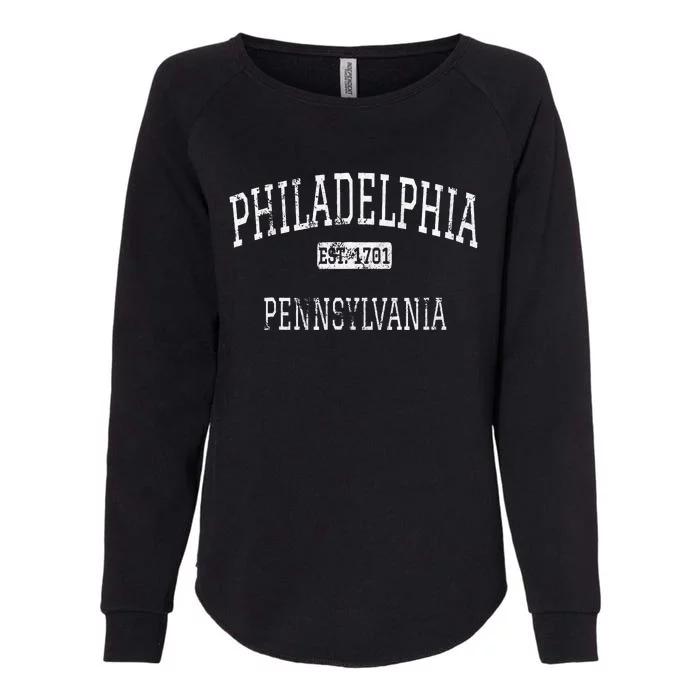 Philadelphia Pennsylvania Pa Vintage Womens California Wash Sweatshirt