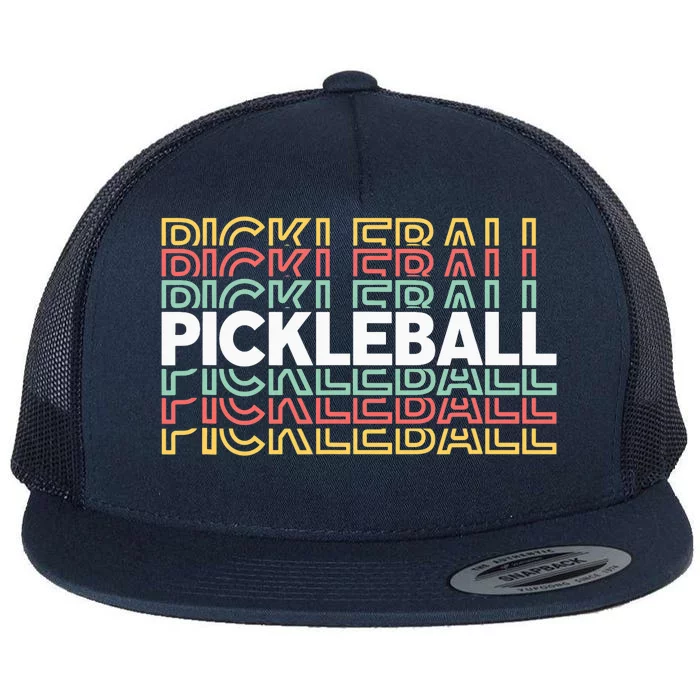 Pickleball Pickler Player Flat Bill Trucker Hat