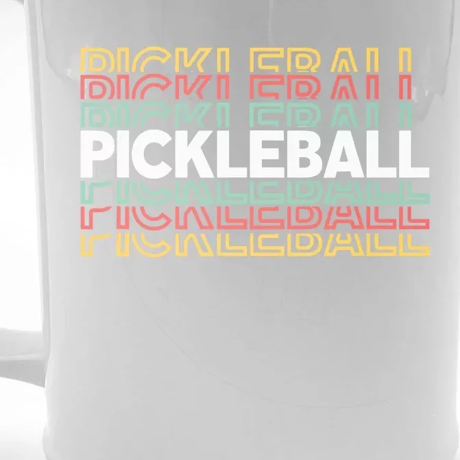 Pickleball Pickler Player Front & Back Beer Stein