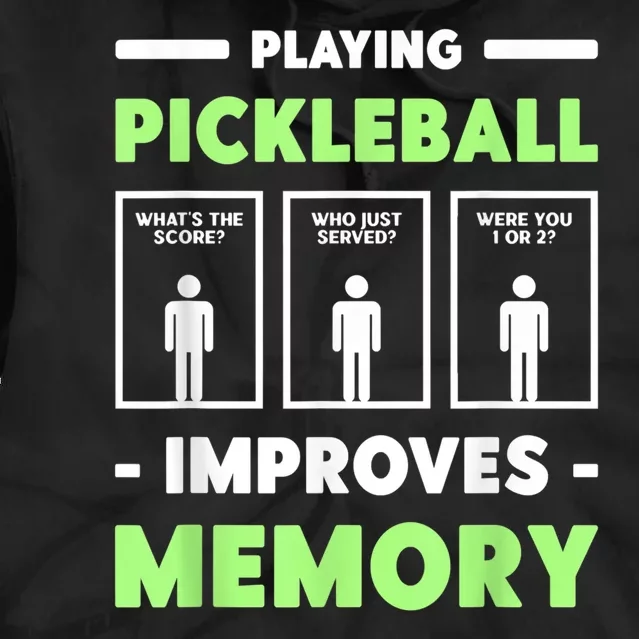 Pickleball Player Playing Pickleball Improves Memory Pickleball Tie Dye Hoodie