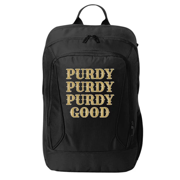 Purdy Purdy Purdy Good Football Quarterback City Backpack