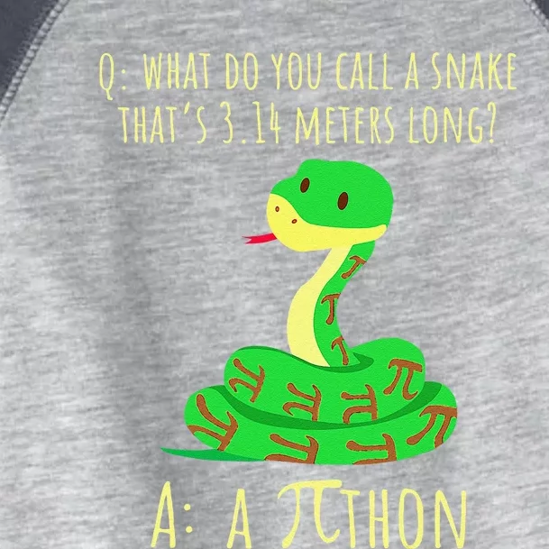 Python Pithon Pi Symbol Funny Math Teacher Pi Day Toddler Fine Jersey T-Shirt