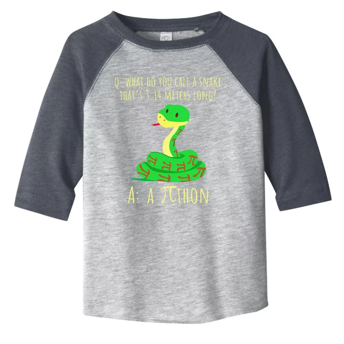 Python Pithon Pi Symbol Funny Math Teacher Pi Day Toddler Fine Jersey T-Shirt