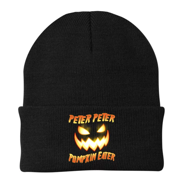 Peter Peter Pumpkin Eater Jack O Lantern Knit Cap Winter Beanie