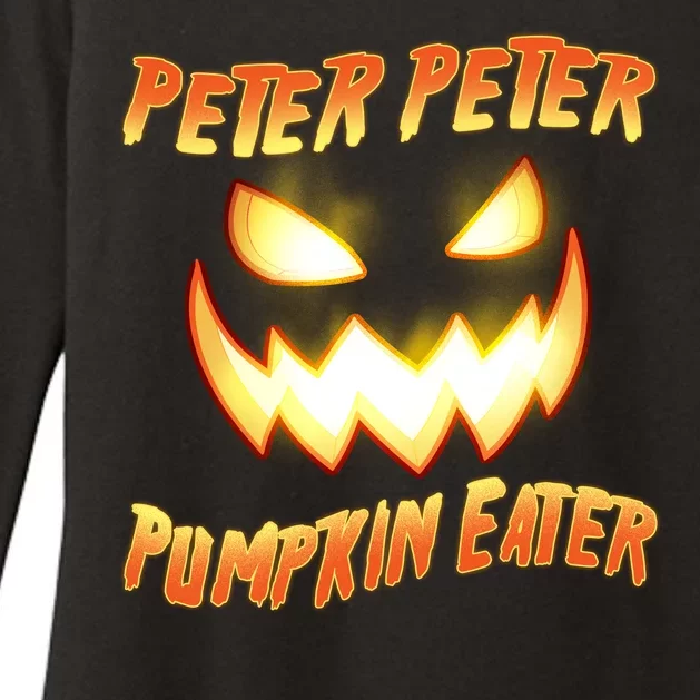 Peter Peter Pumpkin Eater Jack O Lantern Womens CVC Long Sleeve Shirt